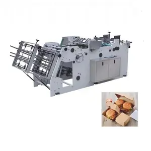 Gebakken Chips Doos Vouwen Lijmen Oprichten Forming Machine Voor Sushi Doos Maken