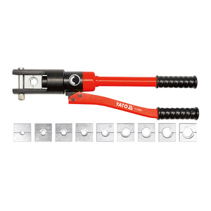 Prensa Hidráulica para Cables Yato YT-22860, Herramienta Manual para Crimpar Cables, Entrada Frontal de Acero Industrial - Product Image 2