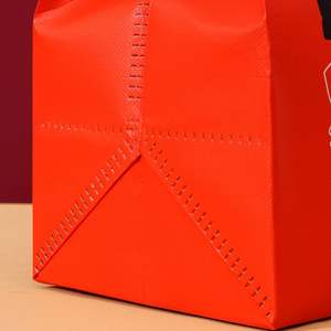 Sac d'emballage alimentaire personnalisé avec logo pour poisson et frites, poulet frit, sac en papier brun pratique pour la restauration rapide, à emporter, pour barbecue - Product Image 6