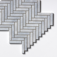 Carrelage mural en mosaïque à motif chevron en marbre blanc, design moderne, luxe, pour la décoration de baignoire, salon d'hôtel, villa, parquet