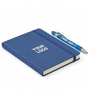 Ys8841 Personalized Custom Promo Brand Business Gift <b>Note</b> <b>Book</b> Pu Leather Hard Cover <b>A5</b> Notebook Customizable Logo - Product Image 1