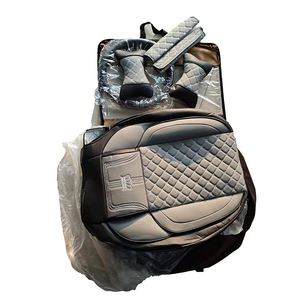 Exclusivo Transfronterizo: Nuevo Asiento de Coche de Cobertura Completa con Patrón de Diamantes, Cuero Sintético de PVC y Soporte Lumbar, para Todas las Estaciones - Product Image 5