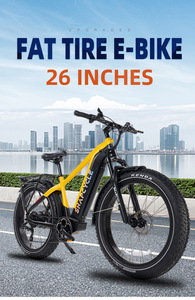Factory Direct 26 Inch Fat Tire Bike US Warehouse In-Stock Beach Snow E-Bike SYX-9300 Powerful and Long-lasting Performance. the - Product Image 2