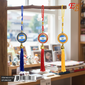 13 \ "EL SALVADOR decorazione ciondolo 288 pz/prodotto bandiera CS - Product Image 5