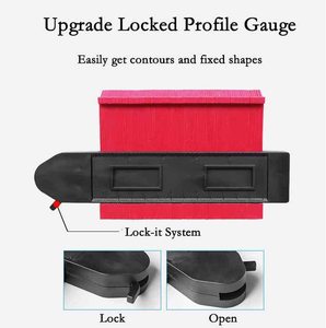 2Pcs ताला समोच्च गेज <span class=keywords><strong>2</strong></span> पैक चौड़ा <span class=keywords><strong>5</strong></span> इंच और 10 इंच समोच्च दोहराव गेज प्रोफ़ाइल गेज के साथ ताला - Product Image 5