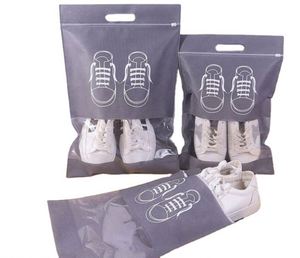 Sac de rangement pour chaussures en non-tissé transparent personnalisé avec cordon de serrage, sac anti-poussière tendance pour voyage - Product Image 4