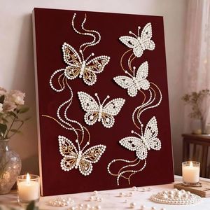 Dipinto di Perle Fai-da-Te per Decorazione Casa, Autoadesivo, Regalo Festivo per Matrimoni, Natale, Amici, <span class=keywords><strong>Pittura</strong></span> Decorativa - Product Image 2