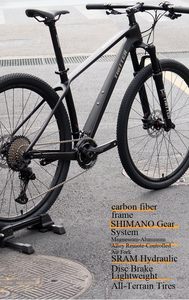 Bicicleta de Montanha DFQ em Fibra de Carbono 2*12 Velocidades Variáveis Freio a Disco Duplo 27.5/29" Cross Country em Liga de Alumínio Capacidade de Carga de 150kg - Product Image 4