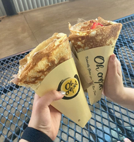 Boîtes porte-crêpes françaises perforées personnalisées Emballages alimentaires jetables sûrs pour les crêpes style français Emballage alimentaire à emporter