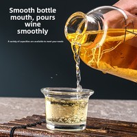 Bouteille de vin en verre borosilicate scellée, flacon gradué transparent haut de gamme, bouteille de liqueur infusée au ginseng, stockage de Baijiu fait maison