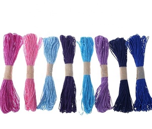 Sinh Thái Thân Thiện Với Giấy Chuỗi Dây Xoắn Nhà Sản Xuất Đóng Gói Màu Sắc Đôi Chuỗi Dây DIY Craft Bông Sợi Dây Thừng - Product Image 5