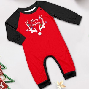 Châu Âu Mỹ Độc Lập Trạm Hươu Đầu In Giáng Sinh Cha Mẹ Con Phù Hợp Với Đối Với Amazon Mới Dài Tay Áo Halloween Nhà - Product Image 5