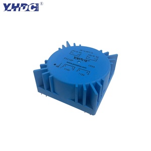 หม้อแปลงไฟฟ้าแบบ Toroidal รุ่น YHDC PTC15P 15VA แบบเชื่อม PCB รองรับแรงดันไฟฟ้าเข้าคู่ 110V/115V และแรงดันไฟฟ้าออกคู่ 7V/9V/12V/15V/18V/22V AC - Product Image 1