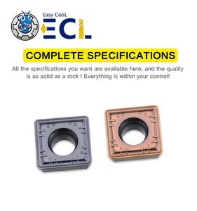 Insertos Cuadrados de Torneado Easy Cool con Recubrimiento PVD, Herramientas de Corte de Carburo CNC de Alta Precisión - Product Image 3