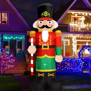 Énorme soldat gonflable décor géant gonflable casse-noisette jouet soldat avec décor de fête d'explosion de Noël - Product Image 3