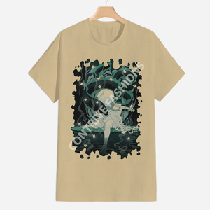 T-shirts imprimés personnalisés pour hommes, confortables, respirants, en coton tricoté, grandes tailles, prix de gros, design OEM - Product Image 4