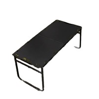 Table pliante tactique en métal Nuosenlai - Portable pour le camping en plein air et la plage, installation rapide, design moderne