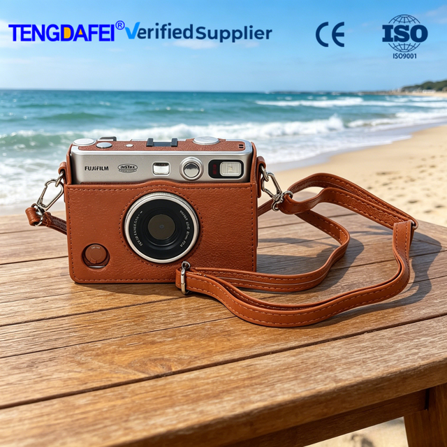 2026 New Retro Style Protective PU Leather Camera Case for Fujifilm Mini EVO Anti-scratch Crossbody Storage Bag