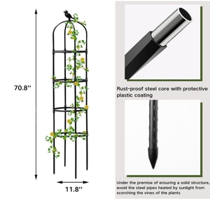 Plantes grimpantes au design moderne <span class=keywords><strong>Support</strong></span> vertical Plantes grimpantes <span class=keywords><strong>Arche</strong></span> de jardin pour l'extérieur et l'intérieur - Product Image 3