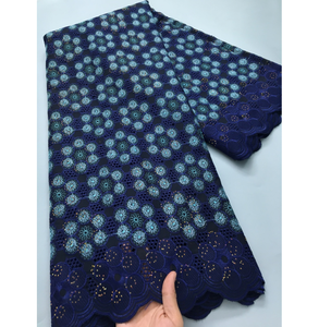 4199 Africa Swiss Voile pizzo <span class=keywords><strong>in</strong></span> svizzera ricamato <span class=keywords><strong>cotone</strong></span> africano tessuto di pizzo di alta qualità per le donne festa di nozze vestito - Product Image 1