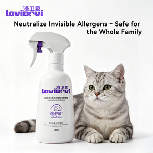 Spray Eliminador de Alérgenos Lovovidovi <span class=keywords><strong>para</strong></span> <span class=keywords><strong>Perros</strong></span> y Gatos, Elimina Pelo, Caspa, Ácaros del Polvo y Olores, No Tóxico, Sin Cloro, Etiqueta Privada Personalizada, 500 ml - Product Image 1