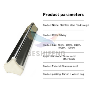 Nouvelle vente en gros d'usine, mangeoire à oiseaux en plastique de haute qualité, longue, pour pigeons, oiseaux et volailles - Product Image 3