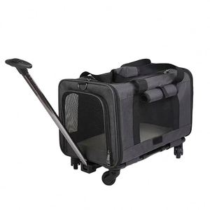 Sac de transport respirant et détachable pour animaux de compagnie, homologué Southwest, avec roulettes, fabriqué en usine BSCI - Product Image 1