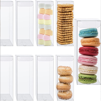 Boîte en plastique transparente en gros pour gâteaux glacés, boîte à glaces