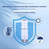 Station météo ultrasonique intégrée compacte entièrement automatique, capteur de vitesse et de direction du vent, température, humidité, pression
