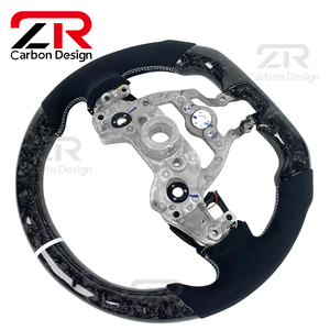 Volante Deportivo Personalizado para <span class=keywords><strong>Hyundai</strong></span> Elantra N I30N I20N, con Acabado en Fibra de Carbono y Gamuza, Pantalla LED Mejorada y Cuero - Product Image 3
