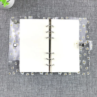 Carnet à 6 anneaux en PVC à paillettes sèches imprimé sur mesure, cadeaux pour filles, étudiants, Noël, promotionnel, couverture de carnet rechargeable