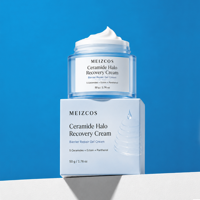 OEM 5X Ceramide Skin Barrier Repair Organic Facial Cream 24 Hrs Soothing Repair Moisturizer for Redness & Sensitivity Face Cream
