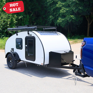 Mini Remolque de Campamento Americano Todoterreno 4X4 para Viajes y Escapadas, Remolque de Campamento Tipo <span class=keywords><strong>L</strong></span>ágrima para Automóvil con Tienda de Techo - Product Image 3