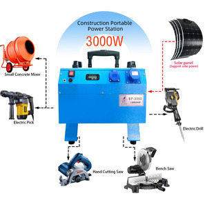 สถานีพลังงานแบตเตอรี่ลิเธียมไอออนแบบพกพา 3000w ระบบจัดเก็บพลังงานแสงอาทิตย์อเนกประสงค์สำหรับกรณีฉุกเฉินกลางแจ้ง รุ่น Ep-3000/t - Product Image 1