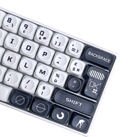 Ultra60 Keyboard game mekanis, tata letak ISO zerty Keyboard Prancis tiga mode mendukung Keyboard kustom bahasa OEM/ODM
