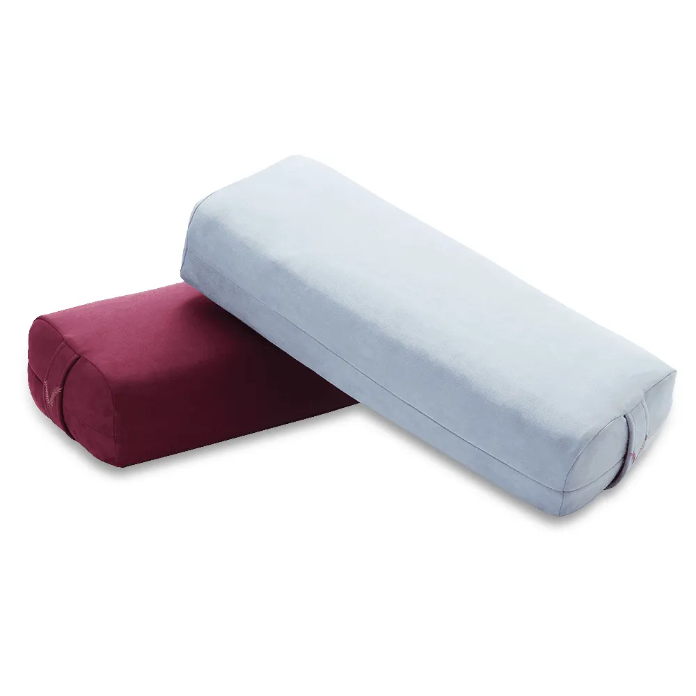 Parafuso ecológico de algodão orgânico, eco kapok, retangular, travesseiro grande de yoga