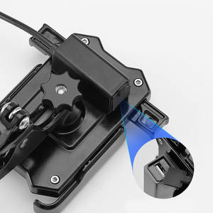 Soporte de teléfono de aleación de aluminio para bicicleta, bicicleta eléctrica, scooter, soporte ajustable con instalación en manillar o espejo - Product Image 5