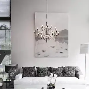 Light luxury Bauhaus French creative living room empty villa chandelier hotel exhibition hall duplex lamps