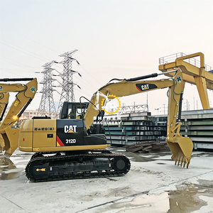 Mini-excavatrice sur chenilles CAT312D d'occasion, moteur d'origine inclus, puissance 72KW, godet de 0,52m, engrenage de 12 tonnes, machinerie minière - Product Image 3