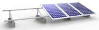 Kit de montage triangulaire pour panneaux solaires photovoltaïques sur toit plat Angels, structure en aluminium, supports de toiture en métal pour béton, surface anodisée 25