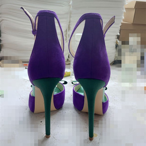 2022 primavera nuovo arrivo multicolore in pelle punta aperta sandali <span class=keywords><strong>tacco</strong></span> alto Bowknot t-bar cinturino alla caviglia <span class=keywords><strong>scarpe</strong></span> col <span class=keywords><strong>tacco</strong></span> per le donne - Product Image 3