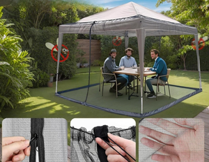 Grande tente <span class=keywords><strong>parapluie</strong></span> pliable de voyage et de camping, avec moustiquaire anti-moustiques suspendue pour <span class=keywords><strong>lit</strong></span> d'été, pêche, randonnée et usage domestique en extérieur - Product Image 6