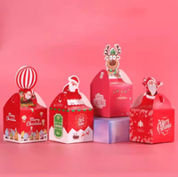 Boîte-cadeau de bonbons pour enfants de Noël Décoration de la maison du Nouvel An-Boîtes en papier élégantes pour les cadeaux de vacances