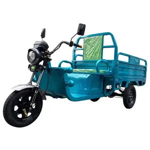 Electric Tricycle With Automatic Hydraulic System Powerful Big Tire Electric Cargo