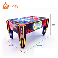 HiPlay Prix usine Jeu d'arcade Whack-a-Mole de réaction rapide pour 2 joueurs, Jeu de table interactif à monnayeur pour Parc d'attractions et FEC