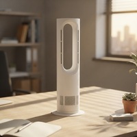 Ventilateur sur pied sans pales Angelo AZ588PRO avec télécommande, oscillant, économe en énergie, chauffant et rafraîchissant, pour la maison et l'hôtel