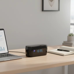 Cámara de Vigilancia WiFi Inalámbrica 1080P con <span class=keywords><strong>Reloj</strong></span> <span class=keywords><strong>Despertador</strong></span>, CMOS, Zoom Óptico 10x-20x, Visión Nocturna Infrarroja, Monitor para Bebés, Compatible con Tarjeta y Nube - Product Image 4