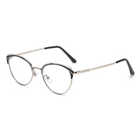 Montures de lunettes anti-lumière bleue tendance et élégantes, montures complètes, lunettes de lecture unisexes, forme de visage diamant