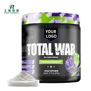 Oem/odm סך המלחמה לפני אימון אבקת citrulline אבקת מאלט עם בטא אלאנין קפאין עבור זרימת דם משאבת דם - Product Image 1