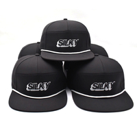 Chapeaux de sport Gorras Hip Hop brodés en 3d personnalisés 7 panneaux chapeau plat en corde vintage casquette Snapback pour homme